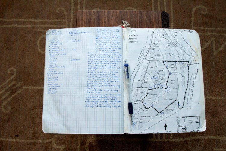 Fittingly the journal closes out with a visit to and map of one of my favorite places on the earth, the unassuming little auto tour at Ridgefield.